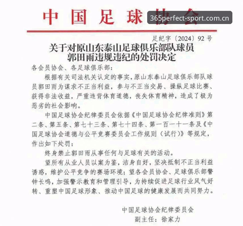 完美体育365wm最新版下载 中国足协第三批禁足名单最新动态:17人终身禁赛,48人受罚,完美体育365wm最新版下载用户热议赛事公正性